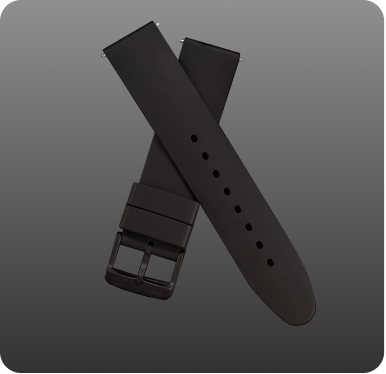 Black Rubber Strap Accessory